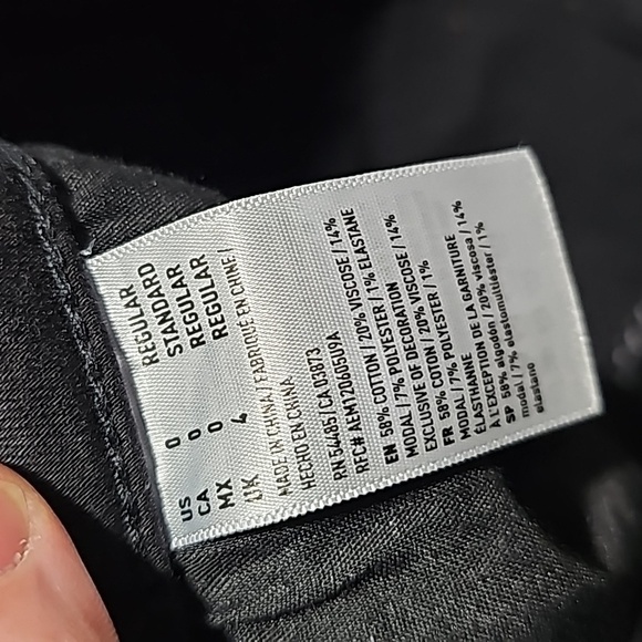 American Eagle black super stretch X size 0 high rise jeggings - Picture 8 of 8